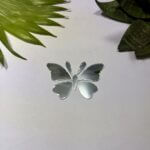 Fancy butterfly silver acrylic mirror