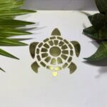 Fancy golden Trutle acrylic mirror 3