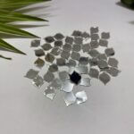 Fancy shape silver acrylic mirror 3