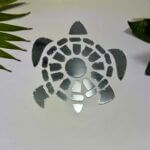 Fancy silver Trutle acrylic mirror 2