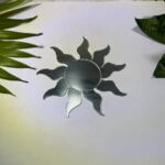 Fancy silver sun acrylic mirror 3