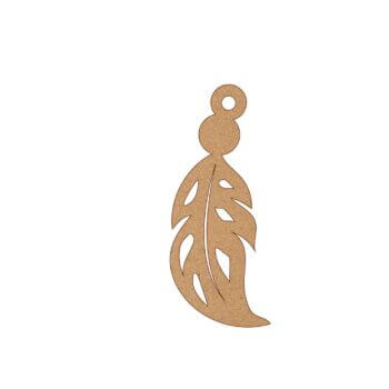 Artisan Carved Feather Charm