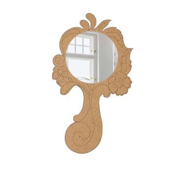 Flower And Leaf Hand Mirror