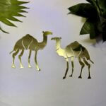 Left & right camel fancy acrylic mirror
