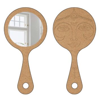 Madhubani Face Hand Mirror