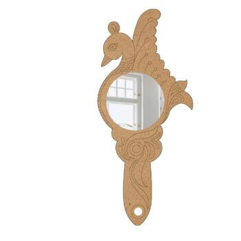 Peacock Hand Mirror