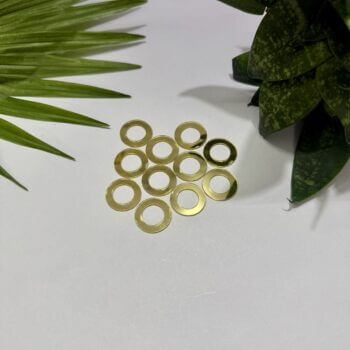 Ring Golden Acrylic Mirror