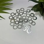 Ring silver acrylic mirror