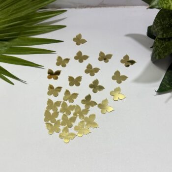 Butterfly Golden Acrylic Mirror