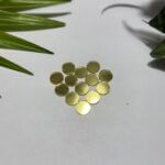 circle shape golden acrylic mirror