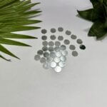 circle shape silver acrylic mirror