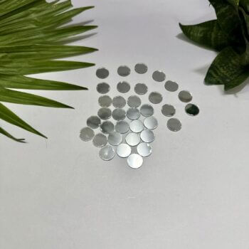 Circle Shape Silver Acrylic Mirror