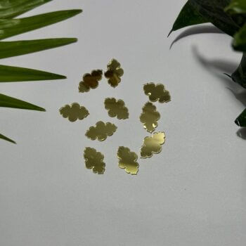 Decorative Shape Golden Acrylic Mirror