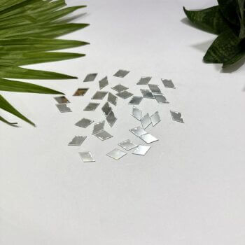 Diamond Shape Silver Acrylic Mirror 3