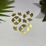 fancy shape 3 golden acrylic mirror 3