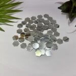 hexagon shape silver acrylic mirror