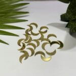 moon shape golden acrylic mirror 2