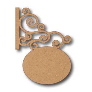 Vintage Round Hanging Name Plate