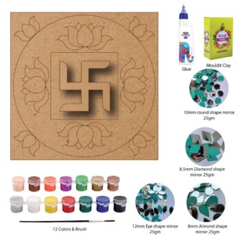 DIY Single Swastik Lippan Art Kit