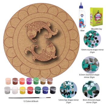 DIY Fish Motif Lippan Art Kit
