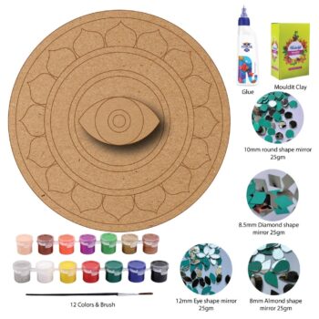 DIY Evil Eye Lippan Art Kit