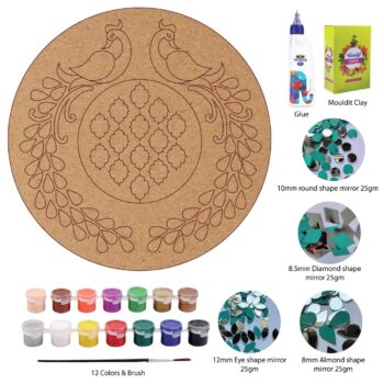 DIY Fancy Peacock Lippan Art Kit